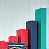 A rising bar chart and calculator for financial advisory.